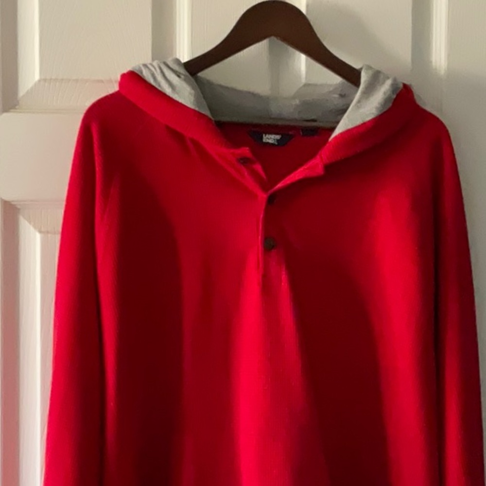 Land’s End Red hooded Shirt